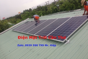 Hệ thống điện mặt trời hòa lưới 2415W tại Bình Minh, Vĩnh Long