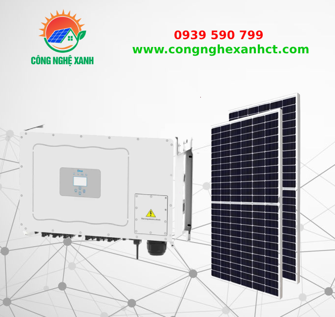 HỆ THỐNG ĐIỆN MẶT TRỜI HÒA LƯỚI BÁM TẢI 60KWp 3 PHA